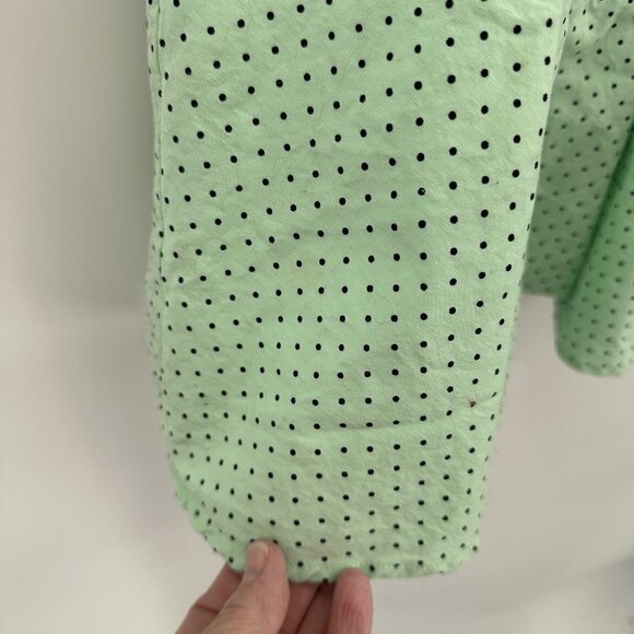 HELL BUNNY dress fit flare polka dot pinup rockabilly mint green 50s inspired S - Picture 9 of 11